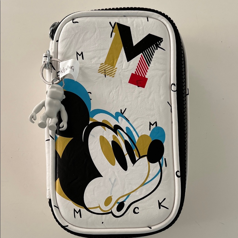 Mickey Mouse White and Black Make-Up Pouch